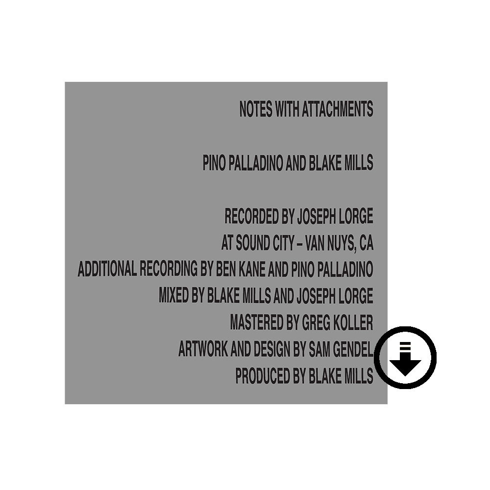 Notes With Attachments Digital Album - Blake Mills Official Shop Notes With Attachments Digital Album - Blake Mills Official Shop