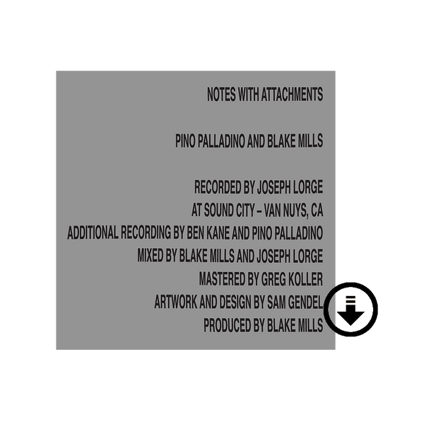 Notes With Attachments Digital Album – Blake Mills Official Shop